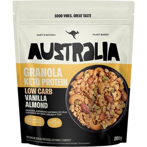Granola Hart´s Natural Australia Vanilla Keto Protein Almond Crunch  PE 200gramas