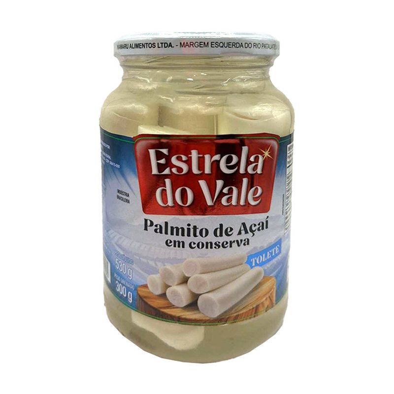 Palmito de Açai Estrela do Vale Tolete 300gr