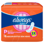 Absorvente sem Abas Dia Suave Super Proteção Always Pacote 8 Unidades