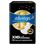 Absorvente com Abas Seca Always Noites Tranquilas Noturno Hiper Longo Pacote 10 Unidades