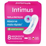 Absorvente sem Abas Seca Intimus Tripla Proteção Pacote 8 Unidades