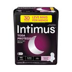 Absorvente Intimus Noturno Suave Leve Mais Pague Menos 30 unidades