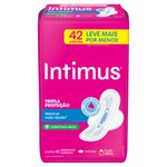 Absorvente com Abas Seca Intimus Tripla Proteção Pacote 42 Unidades Leve Mais Pague Menos