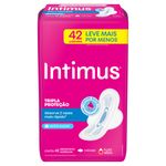 Absorvente com Abas Extra Suave Intimus Tripla Proteção Pacote 42 Unidades Leve Mais Pague Menos