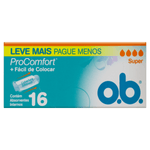 Absorvente Interno O B  ProComfort Super Caixa 16 Unidades