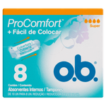 Absorvente Interno O B  ProComfort Super Caixa 8 Unidades