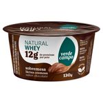 Sobremesa Láctea Chocolate Zero Lactose Verde Campo Natural Whey Pote 130g