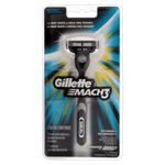 Aparelho Recarregável e Carga para Barbear Gillette Mach3