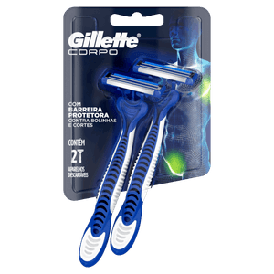 Aparelho Descartável Corpo Gillette 2 Unidades