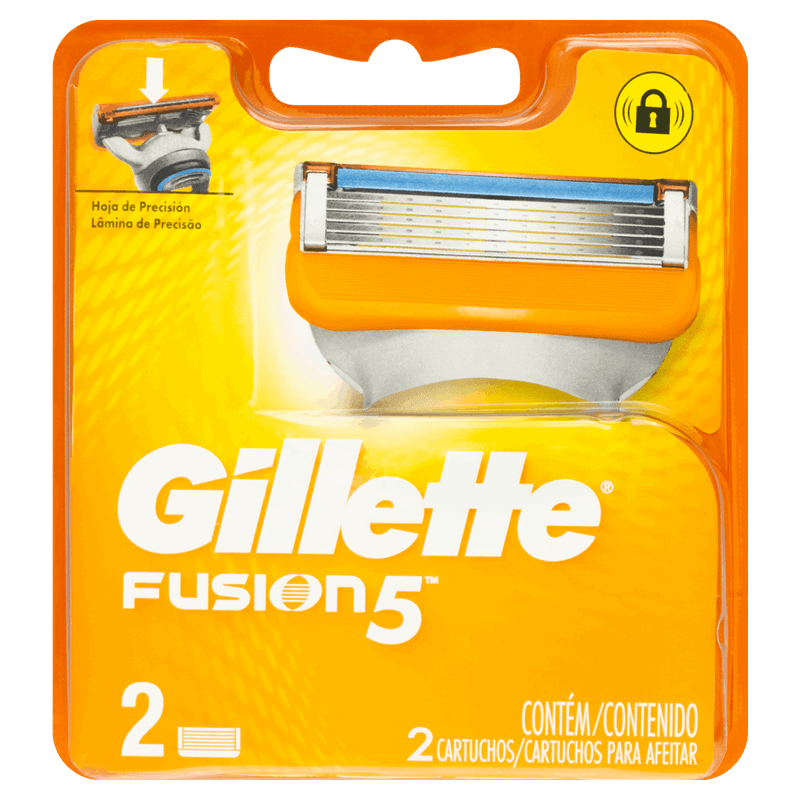 Carga de Aparelho para Barbear Gillette Fusion5 2 Unidades