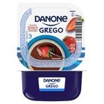 Iogurte Grego Calda Fondue de Chocolate e Morango Danone Pote 90g