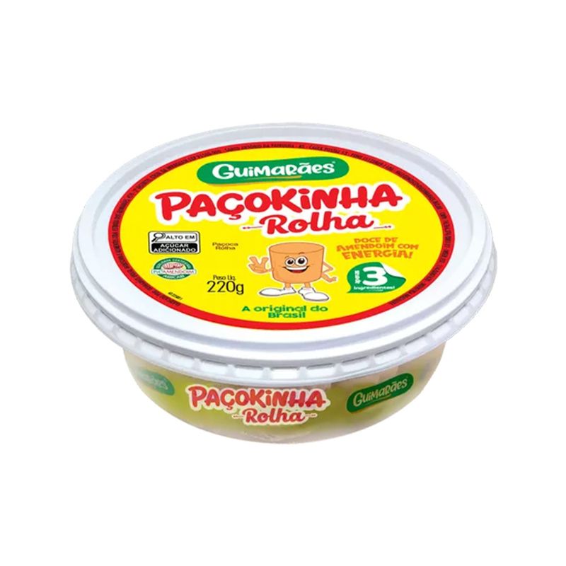 Paçoca Rolha Guimarães Pote 220g 14 Unidades