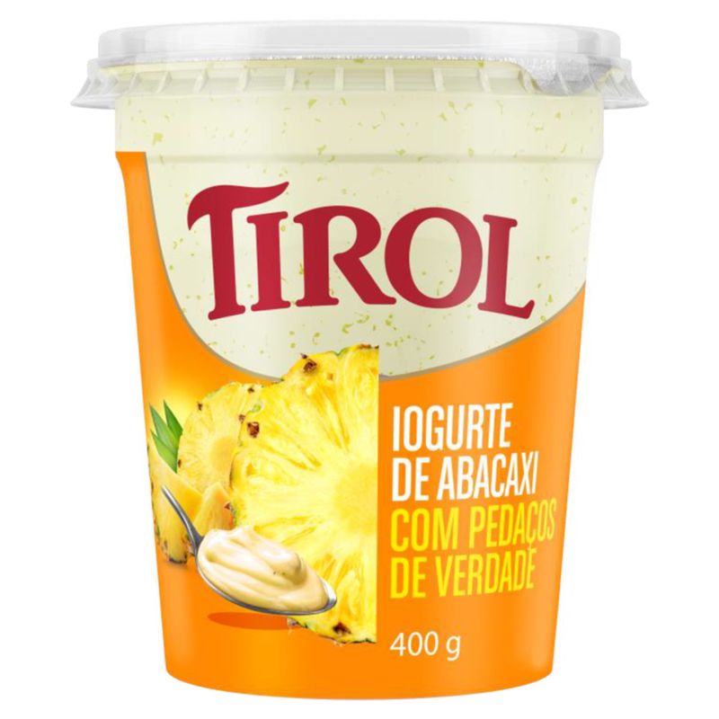 Iogurte Integral Abacaxi Tirol Copo 400g
