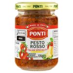 Molho Pesto Rosso Ponti Vidro 135g