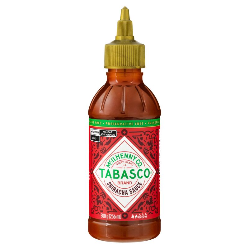 Molho de Pimenta-Vermelha Sriracha Tabasco Squeeze 256ml