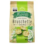 Snack de Trigo Creme Azedo e Cebola Maretti Bruschette Pacote 85g