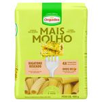 Macarrão de Sêmola com Ovos Rigatoni Riscado Orquídea Mais Molho Pacote 400g