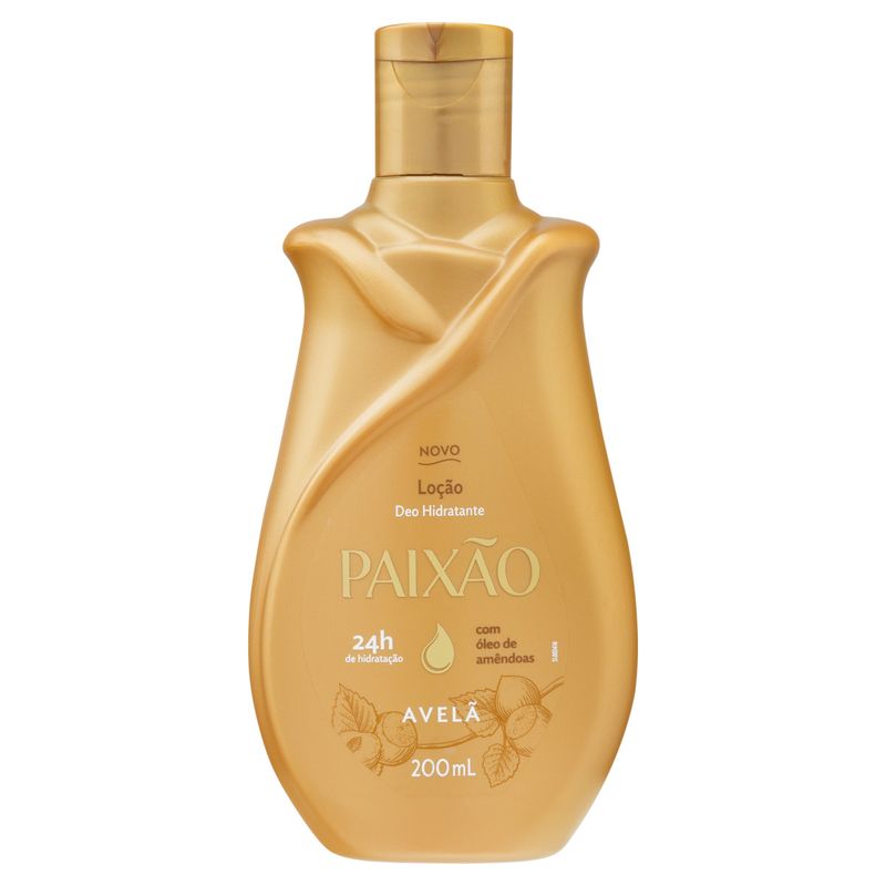 Loção Hidratante Paixão Avelã Frasco 200ml