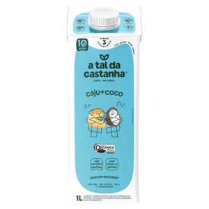 Bebida Vegetal à Base de Castanha-de-Caju e Coco Orgânica A Tal da Castanha Caixa 1l