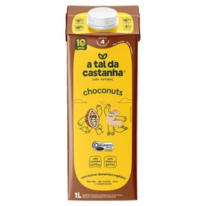Bebida Vegetal à Base de Castanha-de-Caju e Cacau Orgânica Choconuts A Tal da Castanha Caixa 1l