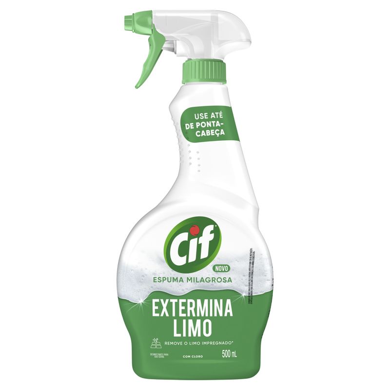 Desinfetante Extermina Limo Cif Espuma Milagrosa Frasco 500ml Borrifador