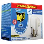Kit Aparelho Elétrico + Refil Repelente Líquido 45 Noites Raid 32,9ml Oferta Especial