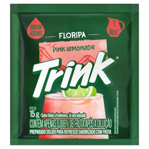Refresco em Pó Pink Lemonade Floripa Trink Pacote 15g