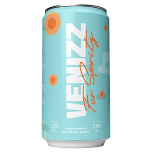 Espumante For Spritz Brasileiro Branco Natural Brut Venizz Malvasia Prosecco Riesling Lata 269ml