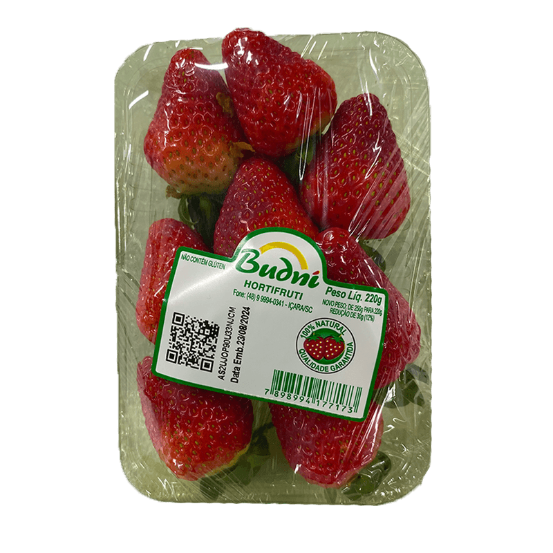 Morango Budni Bandeja 220g
