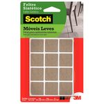 Protetor Scotch Feltro Quadrado ct 12un