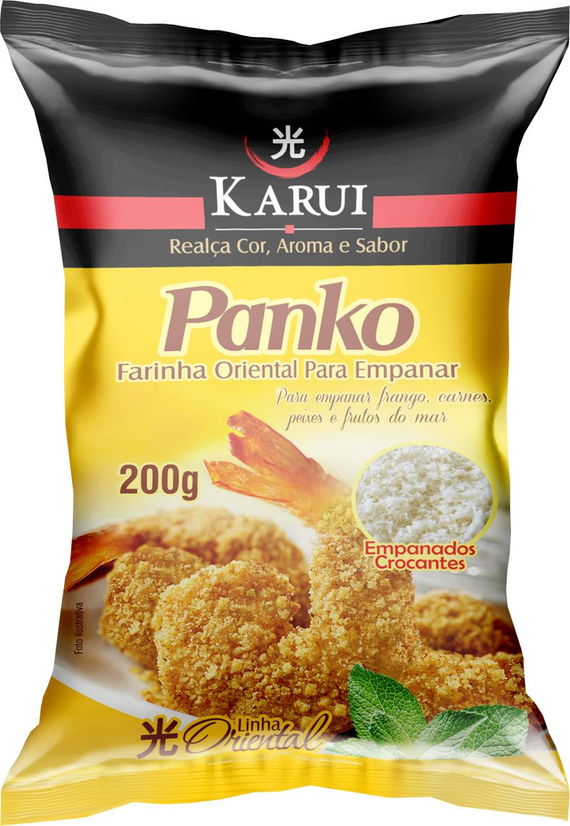 Farinha para Empanar Panko Karui Pacote 200gramas
