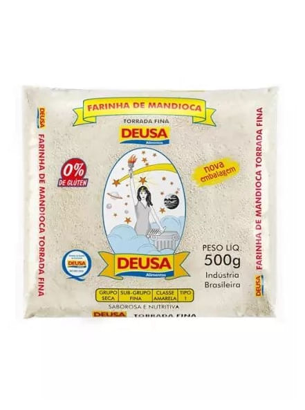 Farinha de Mandioca Tipo 1 Torrada Fina Deusa Pacote 500g