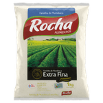 Farinha de Mandioca Tipo 1 Extrafina Rocha Alimentos Premium Pacote 1kg
