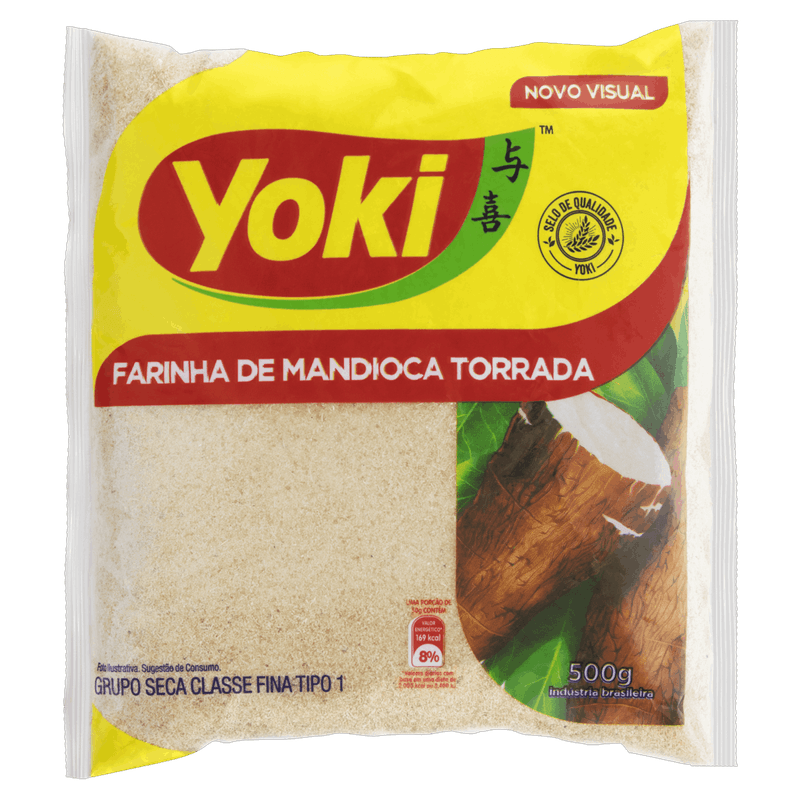 Farinha de Mandioca Tipo 1 Torrada Yoki Pacote 500g