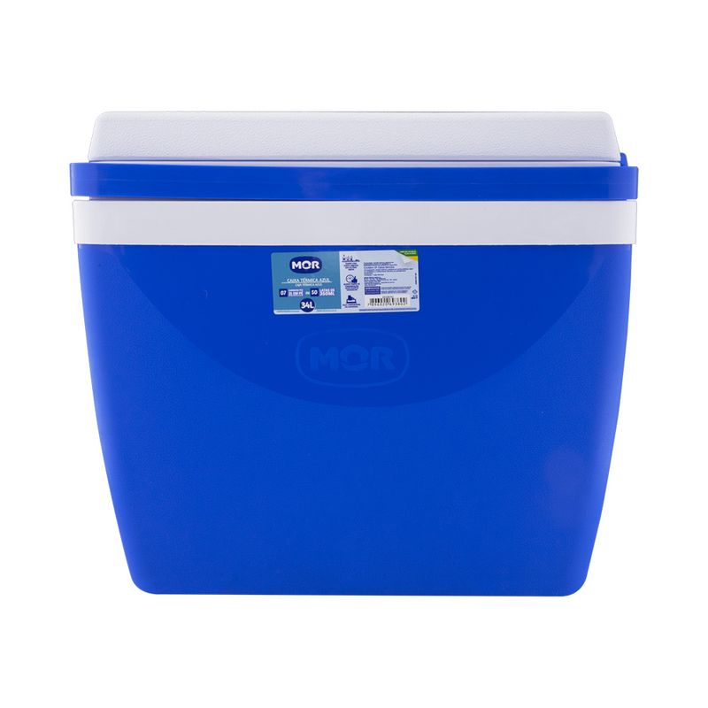Caixa Térmica Azul 34l Mor