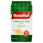 Farinha de Trigo Tipo 1 Roseflor Pacote 5kg