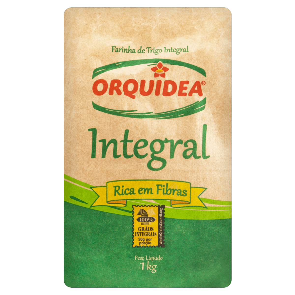 Farinha de Trigo Orquídea Integral 1kg