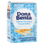 Farinha de Trigo Tipo 1 Tradicional Dona Benta Pacote 1kg