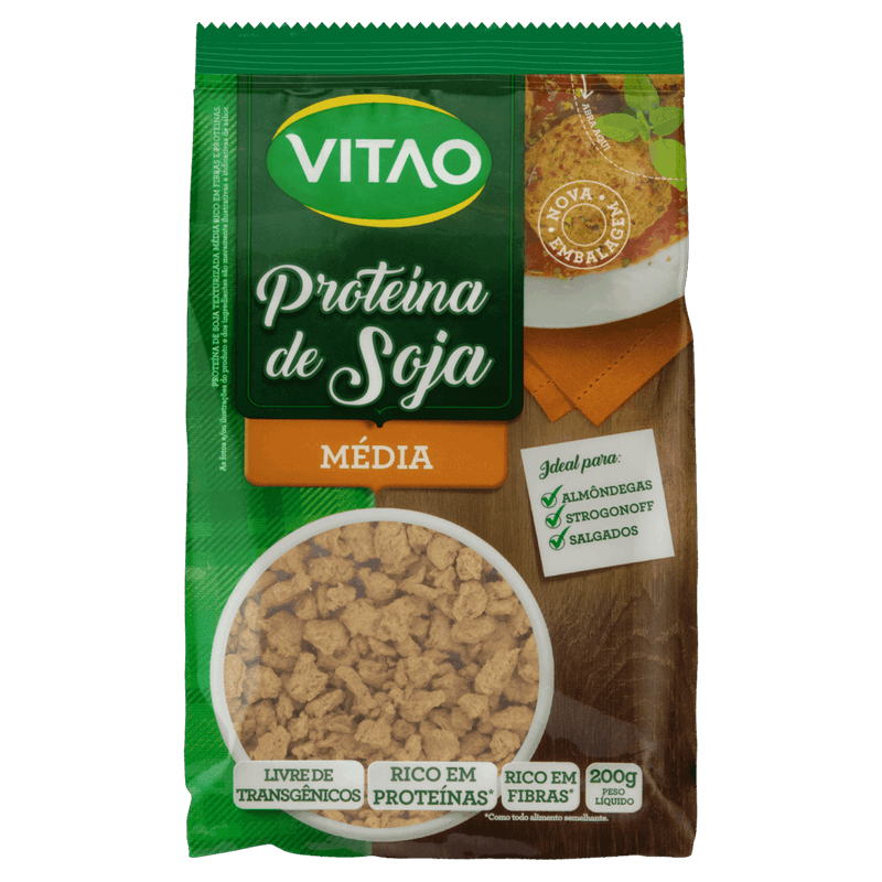 Proteína Texturizada de Soja Média Vitao Pacote 200g