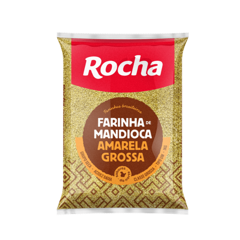 Farinha de Mandioca Rocha Amarga Grossa Pacote 1kg