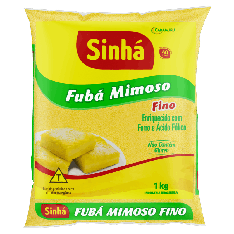 Fubá Mimoso Fino Sinhá Pacote 1kg