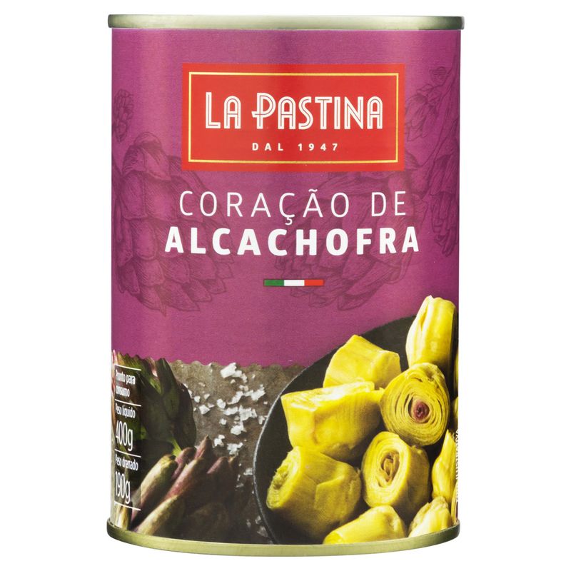Coração de Alcachofra em Conserva La Pastina Lata 190g