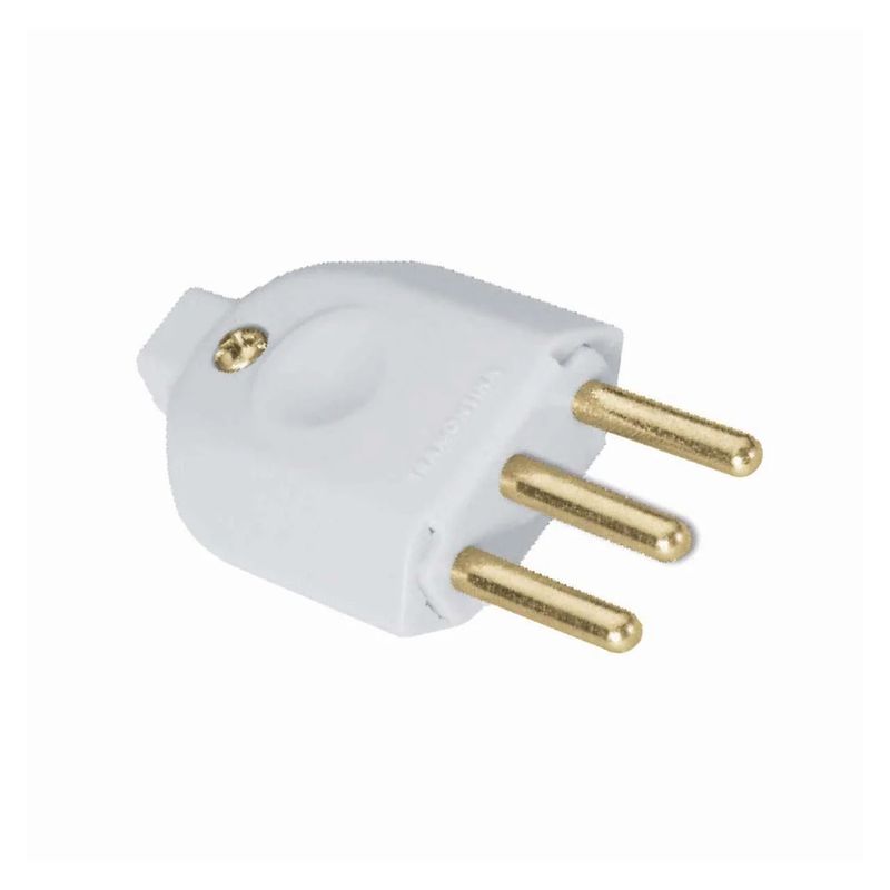 Plug Tramontina T 3 Pino 10A Branco av 1un