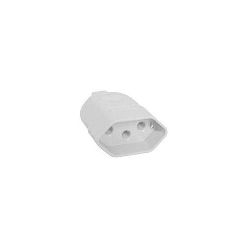 Plug Tramontina Femea 3 Pino 10A Branco av 1un
