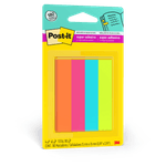 Marcador de Página de Papel Post-it 15mm x 76mm Blister 4 Unidades 180 Folhas