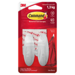 Gancho para Uso Geral Branco Oval 1,3kg Command M 2 Unidades