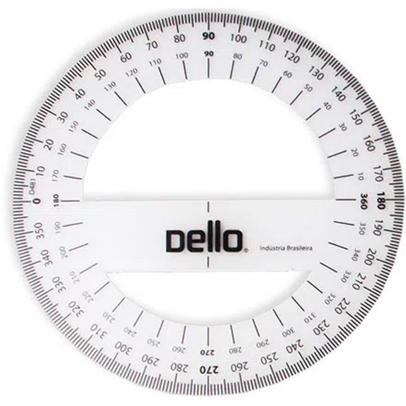 Transferidor Dello 360° Polipropileno Fexivel 1un