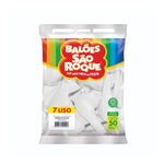 Balão São Roque 7 Branco Polar 50un