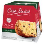 Panettone com Frutas Cristalizadas e Uvas-Passas Casa Suíça Zero Caixa 400g