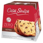 Panettone com Gotas de Chocolate Casa Suíça Zero Caixa 400g